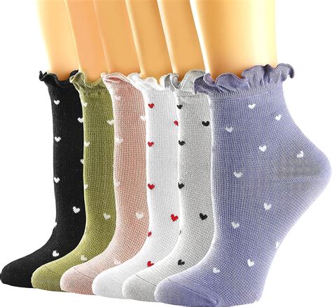 99 #2 YZKKE 5Pack <b>Womens</b> Vintage Winter Soft Warm Thick Cold Knit Wool Crew <b>Socks</b>, Multicolor, free size 25,230 1 offer from $16. . Amazon socks womens